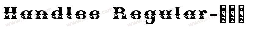 Handlee Regular字体转换